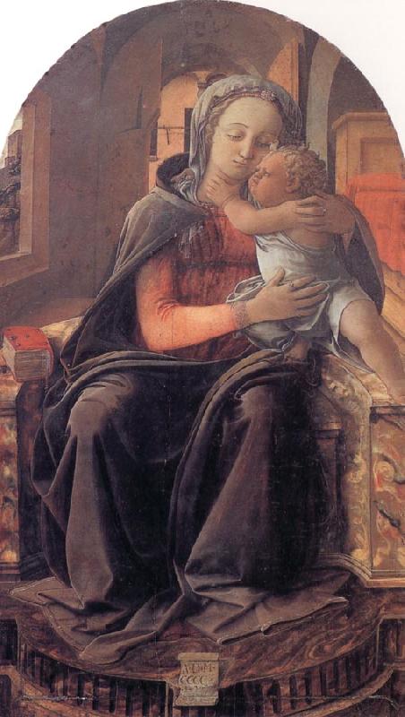 Fra Filippo Lippi Madonna and Child Enthroned Spain oil painting art
